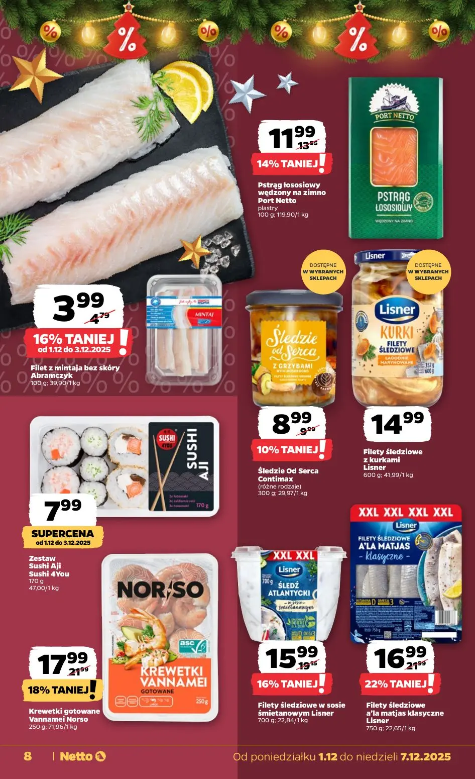gazetka promocyjna NETTO Zadziwiająco tanie Święta 🎄 - Strona 8