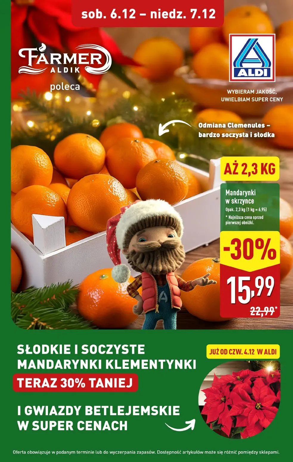 gazetka promocyjna ALDI Farmer Aldik poleca mandarynki 🍊 - Strona 1