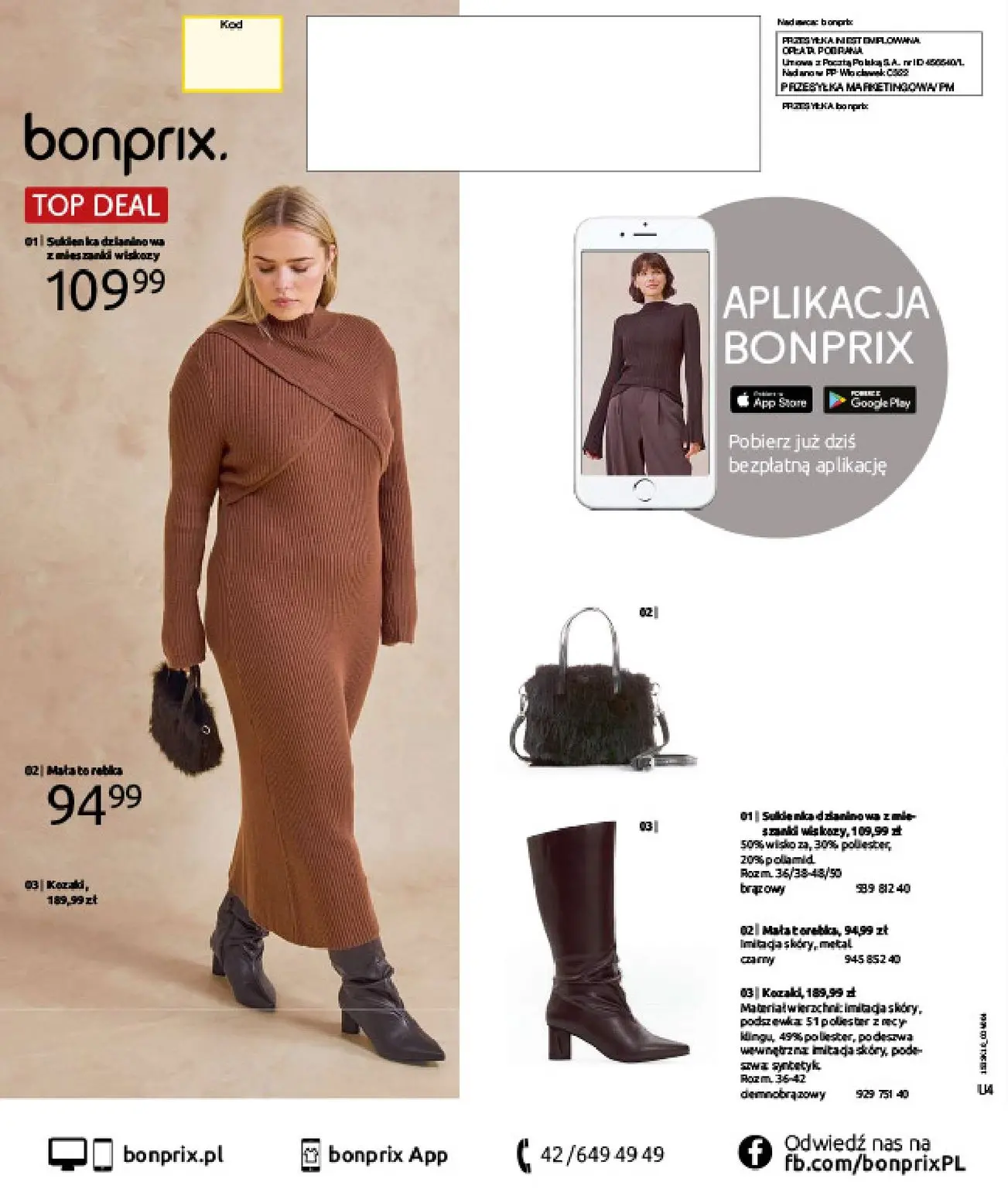 gazetka promocyjna bonprix W JESIENNYM NASTROJU - Strona 124