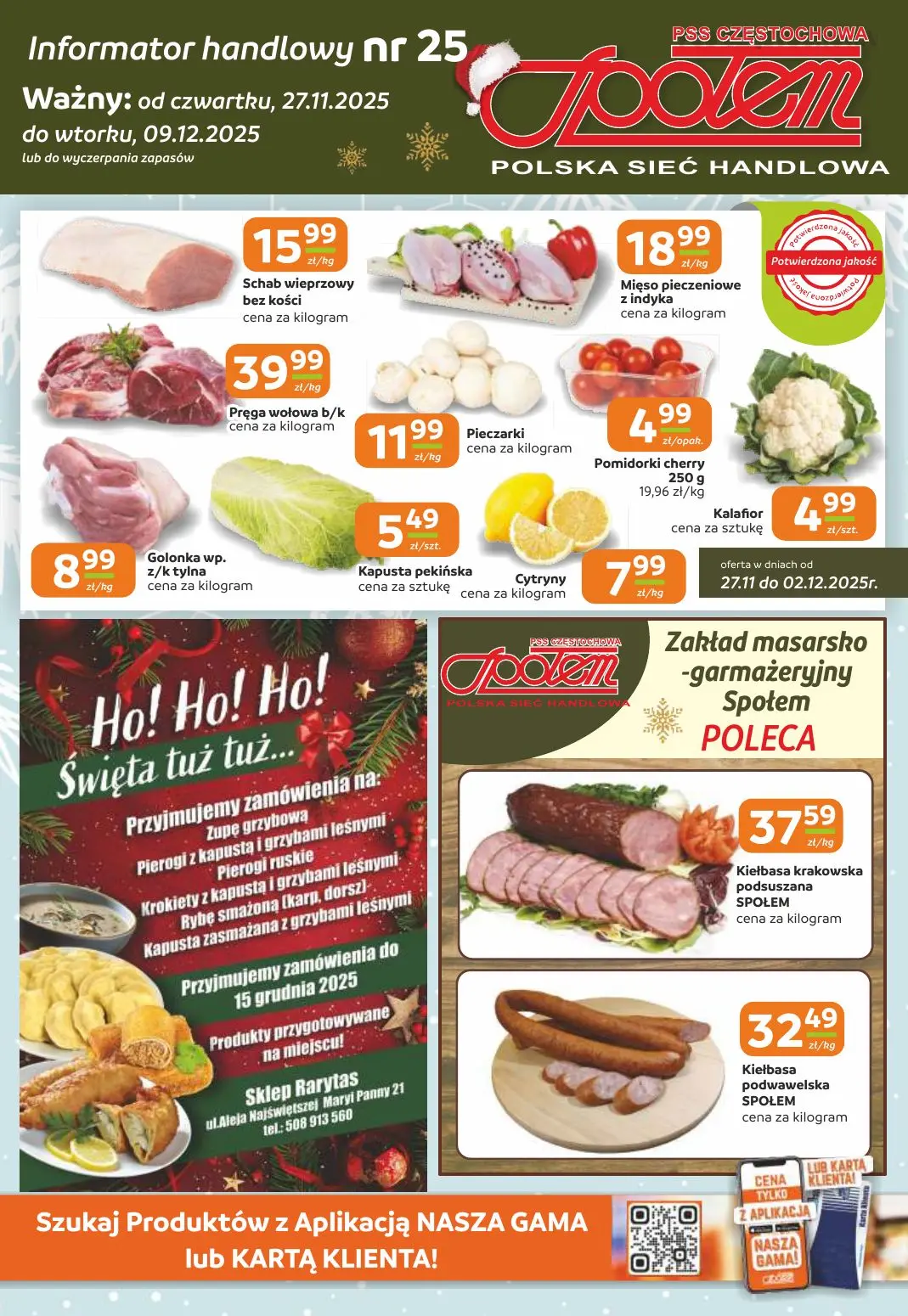 gazetka promocyjna Społem Częstochowa  - Strona 1