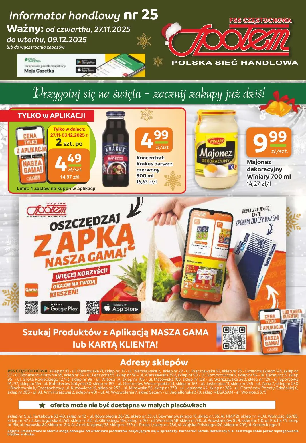 gazetka promocyjna Społem Częstochowa  - Strona 16