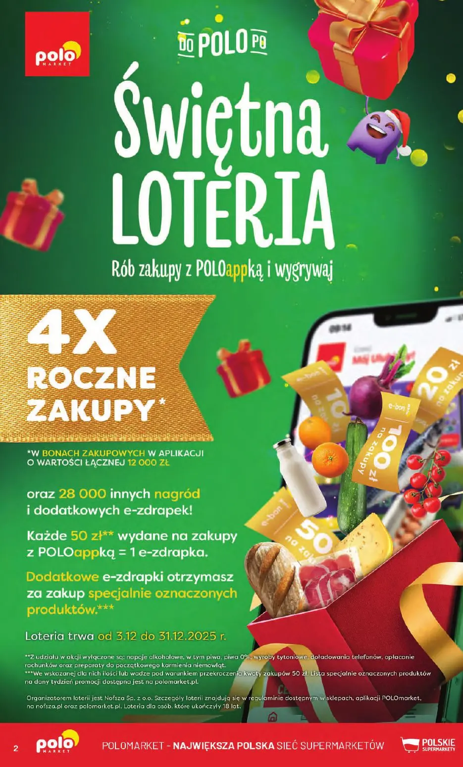 gazetka promocyjna POLOmarket Świętna loteria - Strona 2