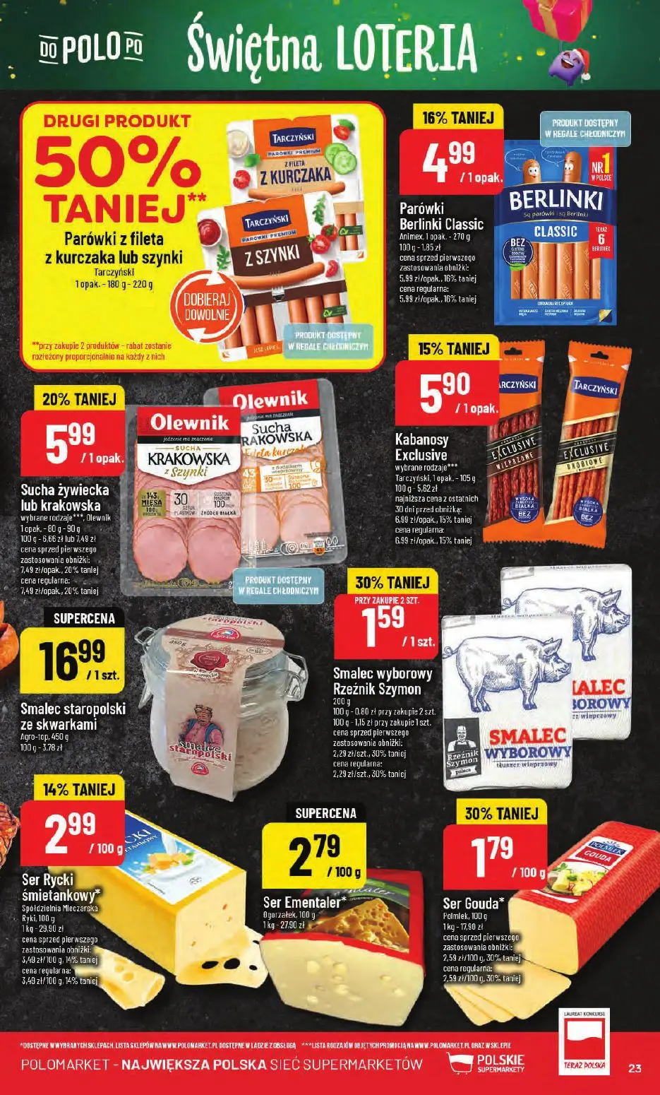 gazetka promocyjna POLOmarket Świętna loteria - Strona 23