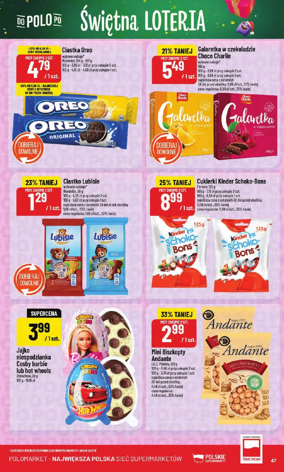 gazetka promocyjna POLOmarket Świętna loteria - Strona 47