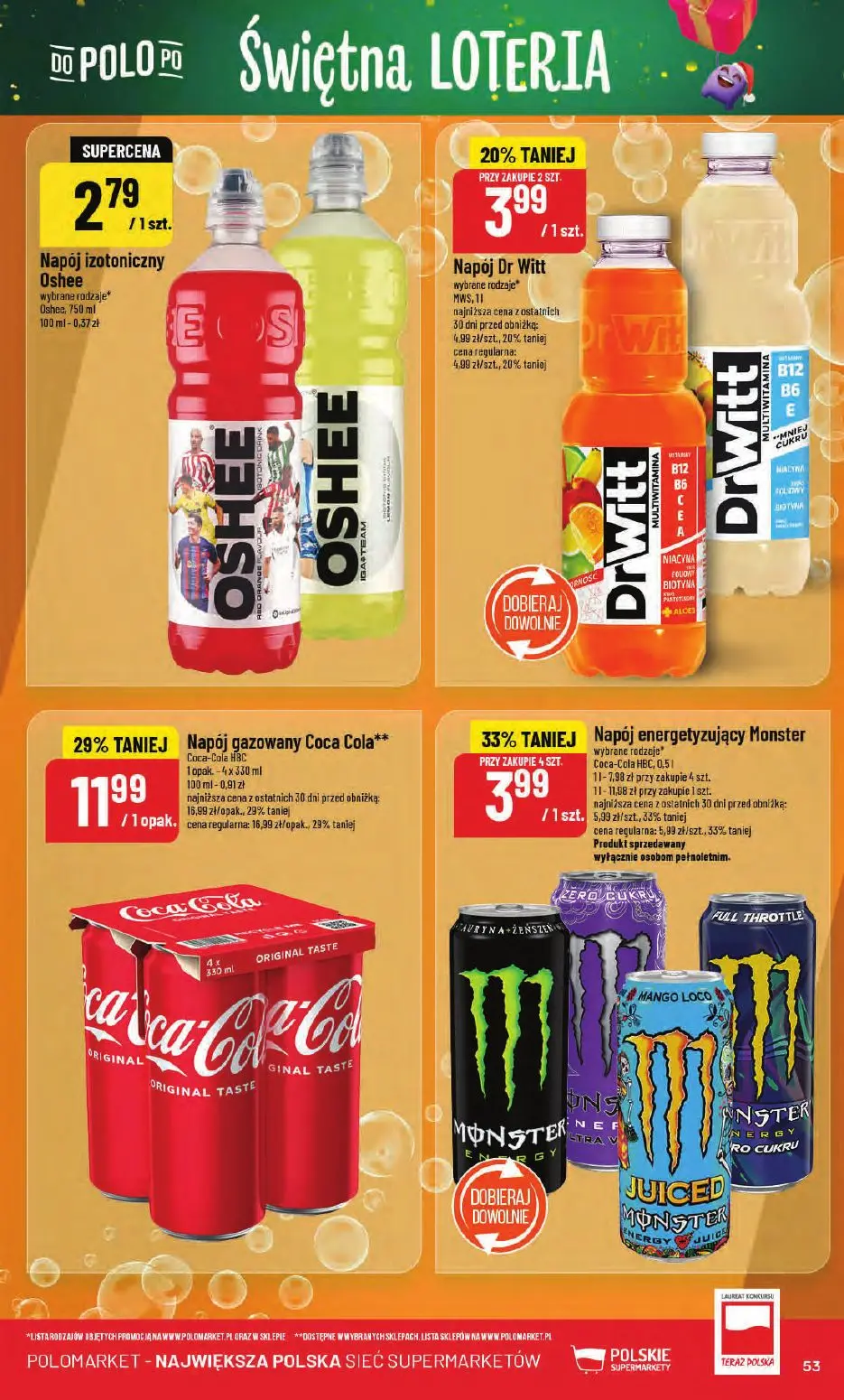gazetka promocyjna POLOmarket Świętna loteria - Strona 53