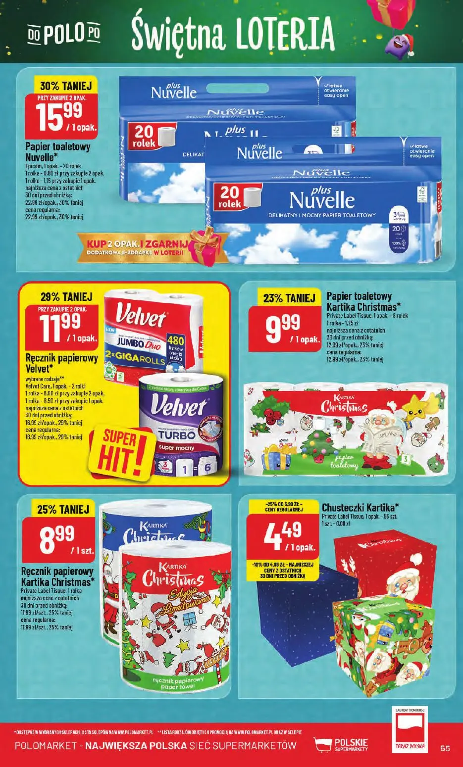 gazetka promocyjna POLOmarket Świętna loteria - Strona 65