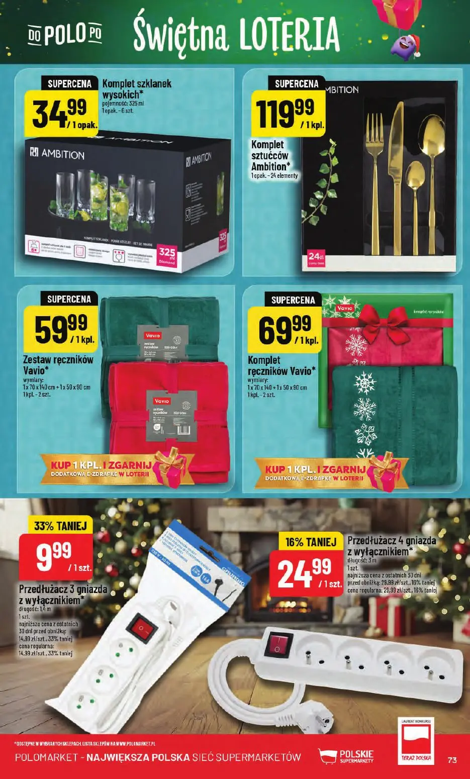 gazetka promocyjna POLOmarket Świętna loteria - Strona 73