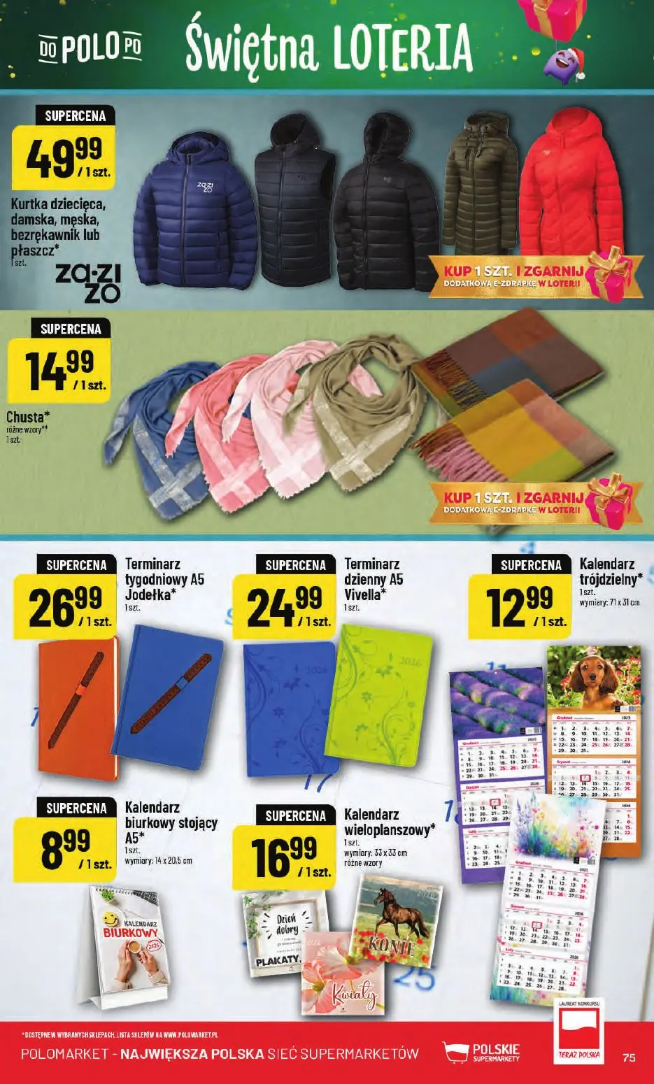 gazetka promocyjna POLOmarket Świętna loteria - Strona 75