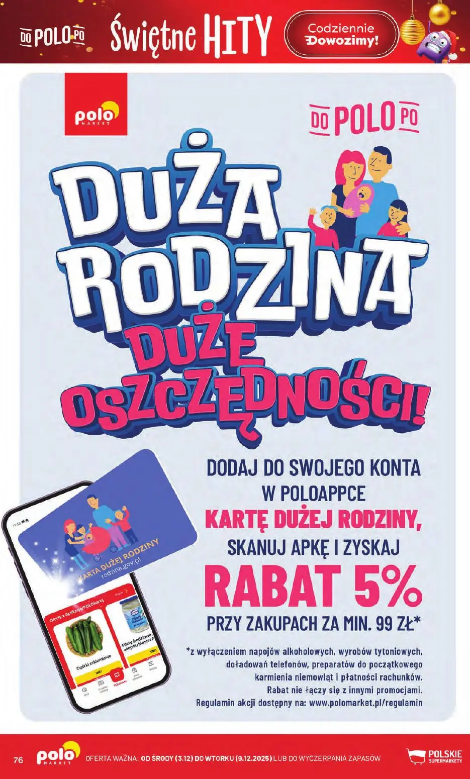 gazetka promocyjna POLOmarket Świętna loteria - Strona 76