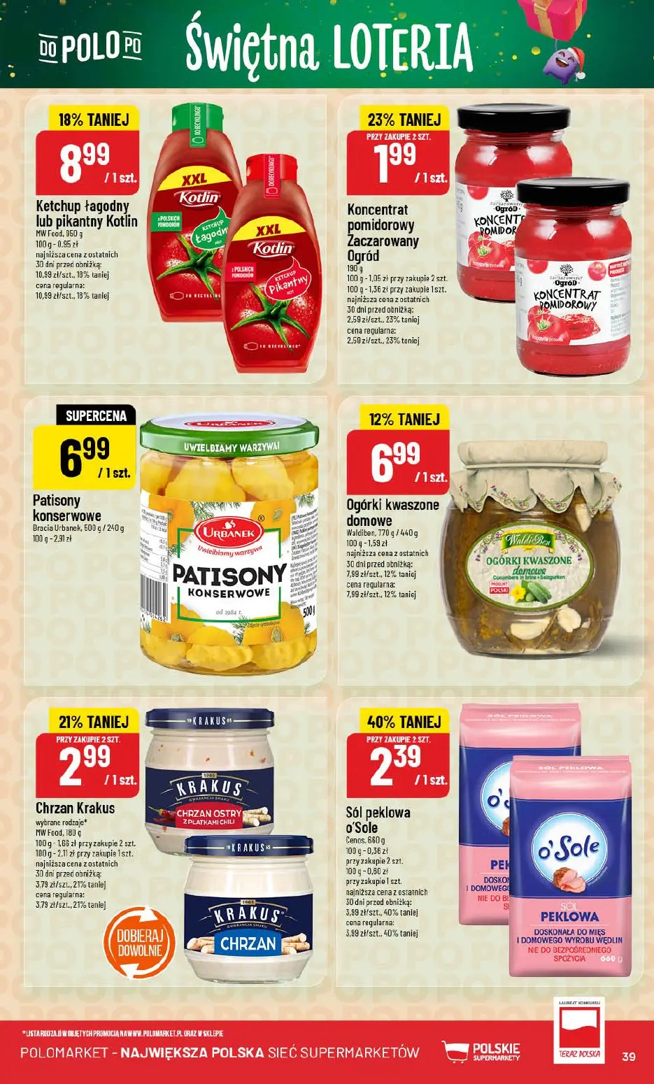 gazetka promocyjna POLOmarket Do Polo po Świętna loteria - Strona 39