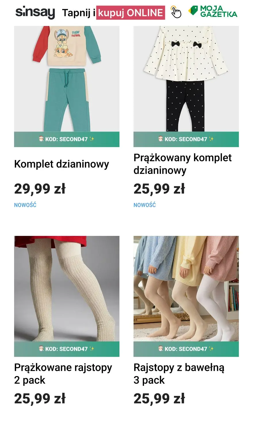 gazetka promocyjna Sinsay ❤️ [-47%] na KAŻDY DRUGI, tańszy produkt  - Strona 2