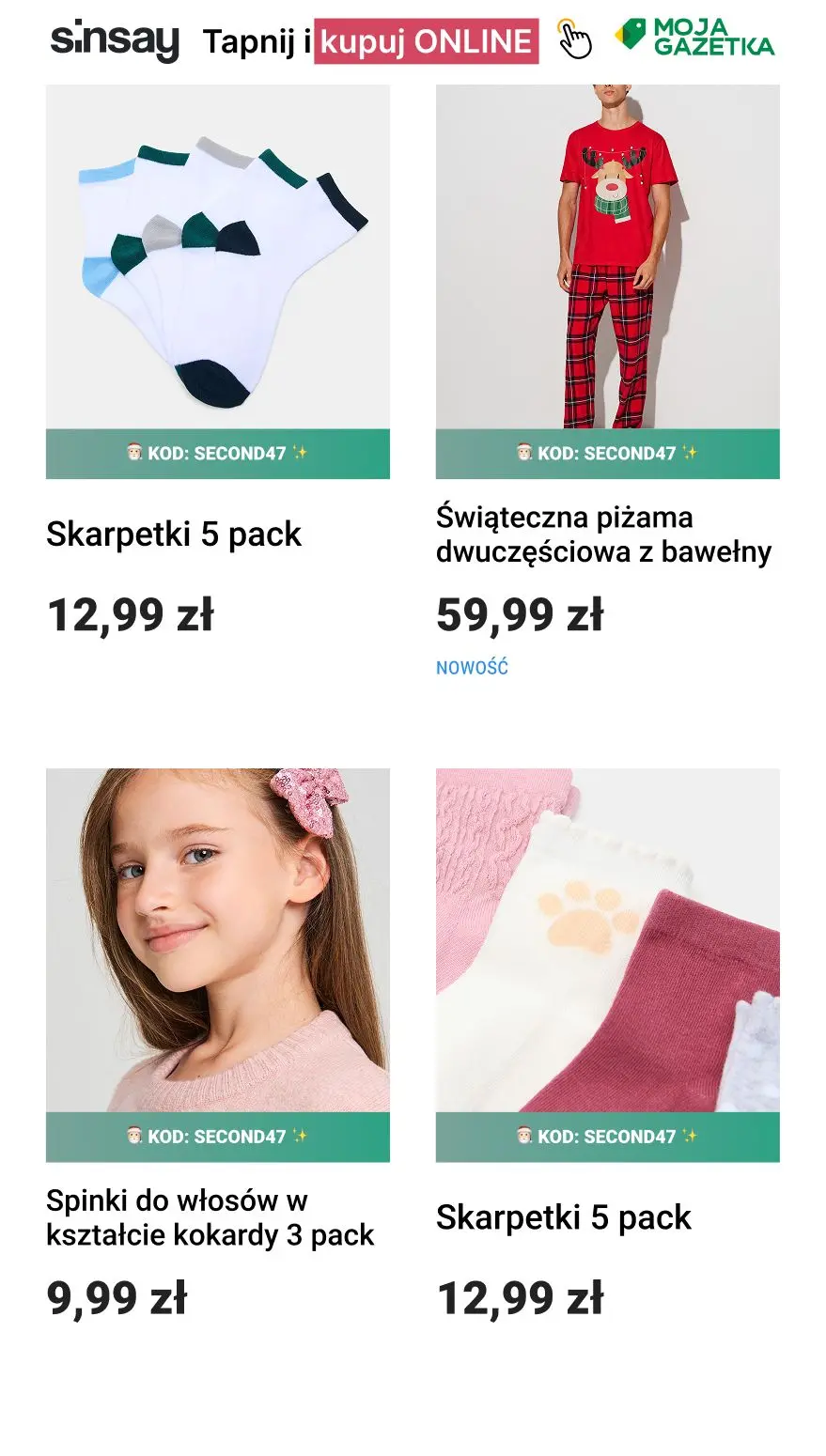 gazetka promocyjna Sinsay ❤️ [-47%] na KAŻDY DRUGI, tańszy produkt  - Strona 3