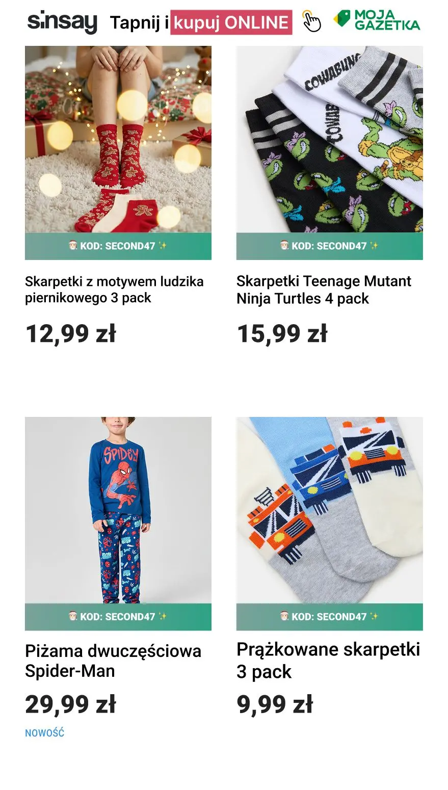 gazetka promocyjna Sinsay ❤️ [-47%] na KAŻDY DRUGI, tańszy produkt  - Strona 9