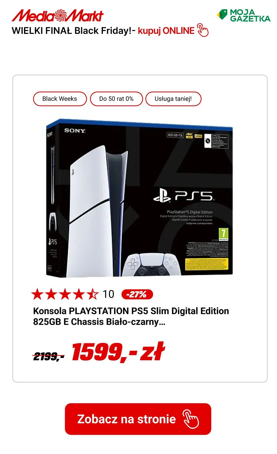 gazetka promocyjna Media Markt WIELKI FINAŁ BLACK WEEKS!! - Strona 9