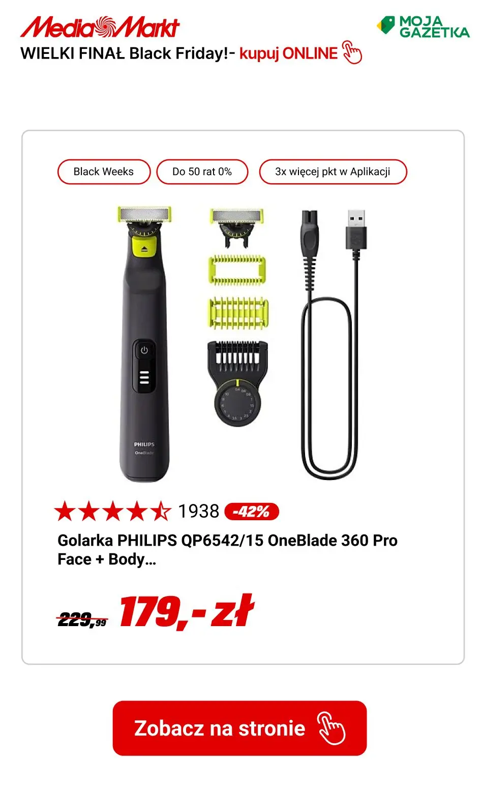 gazetka promocyjna Media Markt WIELKI FINAŁ BLACK WEEKS!! - Strona 12