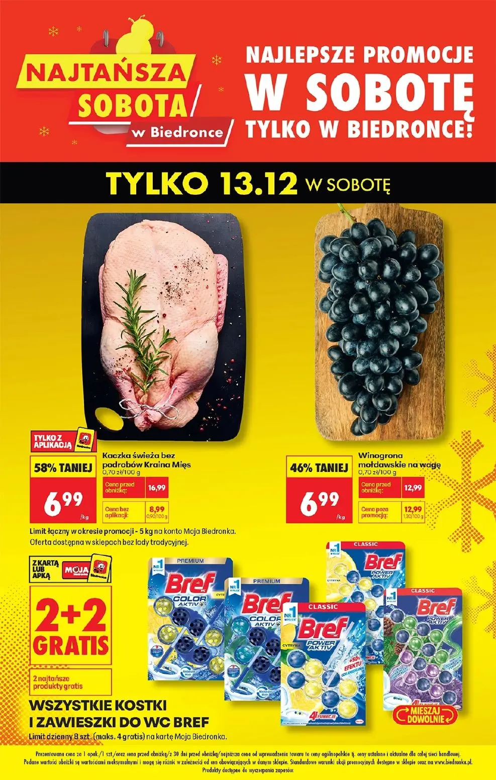 gazetka promocyjna Biedronka Najtańsza sobota  - Strona 1