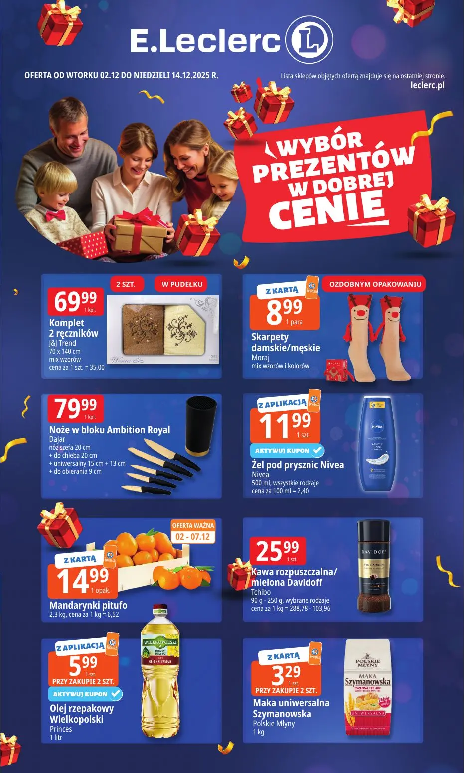 gazetka promocyjna E.Leclerc Wybór prezentów w dobrej cenie - Strona 1