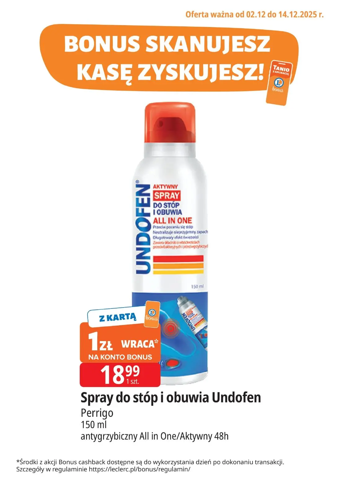 gazetka promocyjna E.Leclerc Bonus skanujesz kasę zyskujesz! - Strona 1