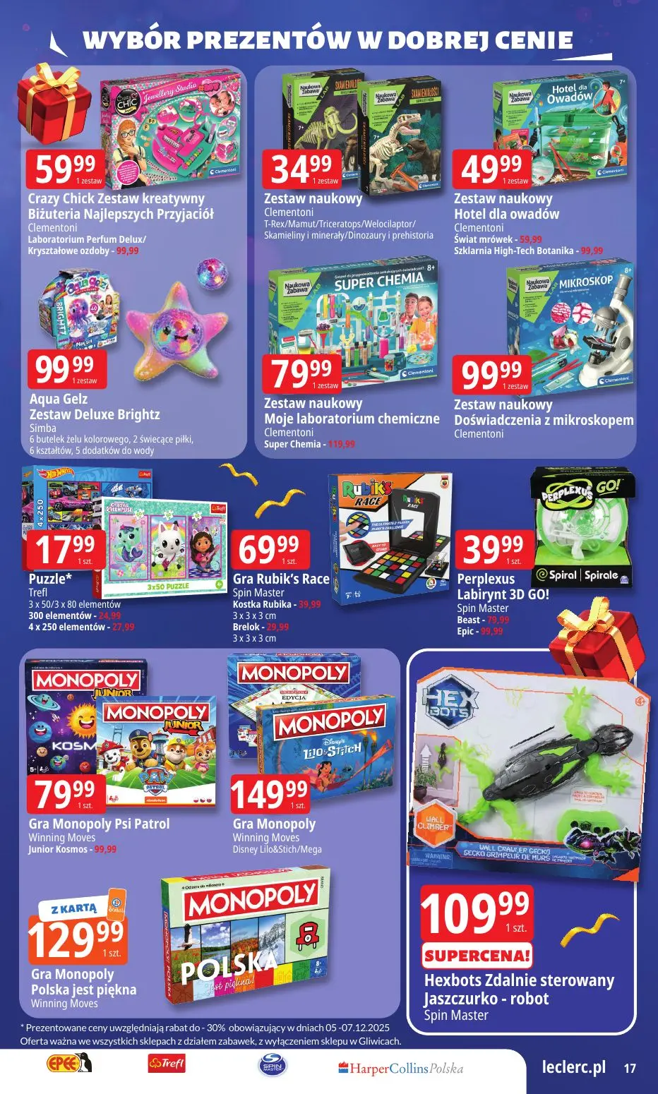 gazetka promocyjna E.Leclerc Wybór prezentów w dobrej cenie - Strona 17