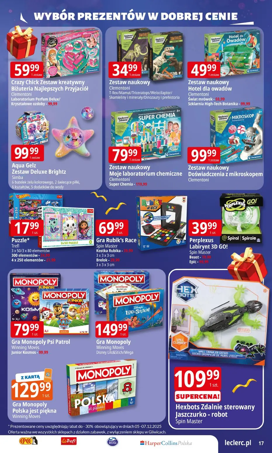 gazetka promocyjna E.Leclerc Wybór prezentów w dobrej cenie - Strona 17