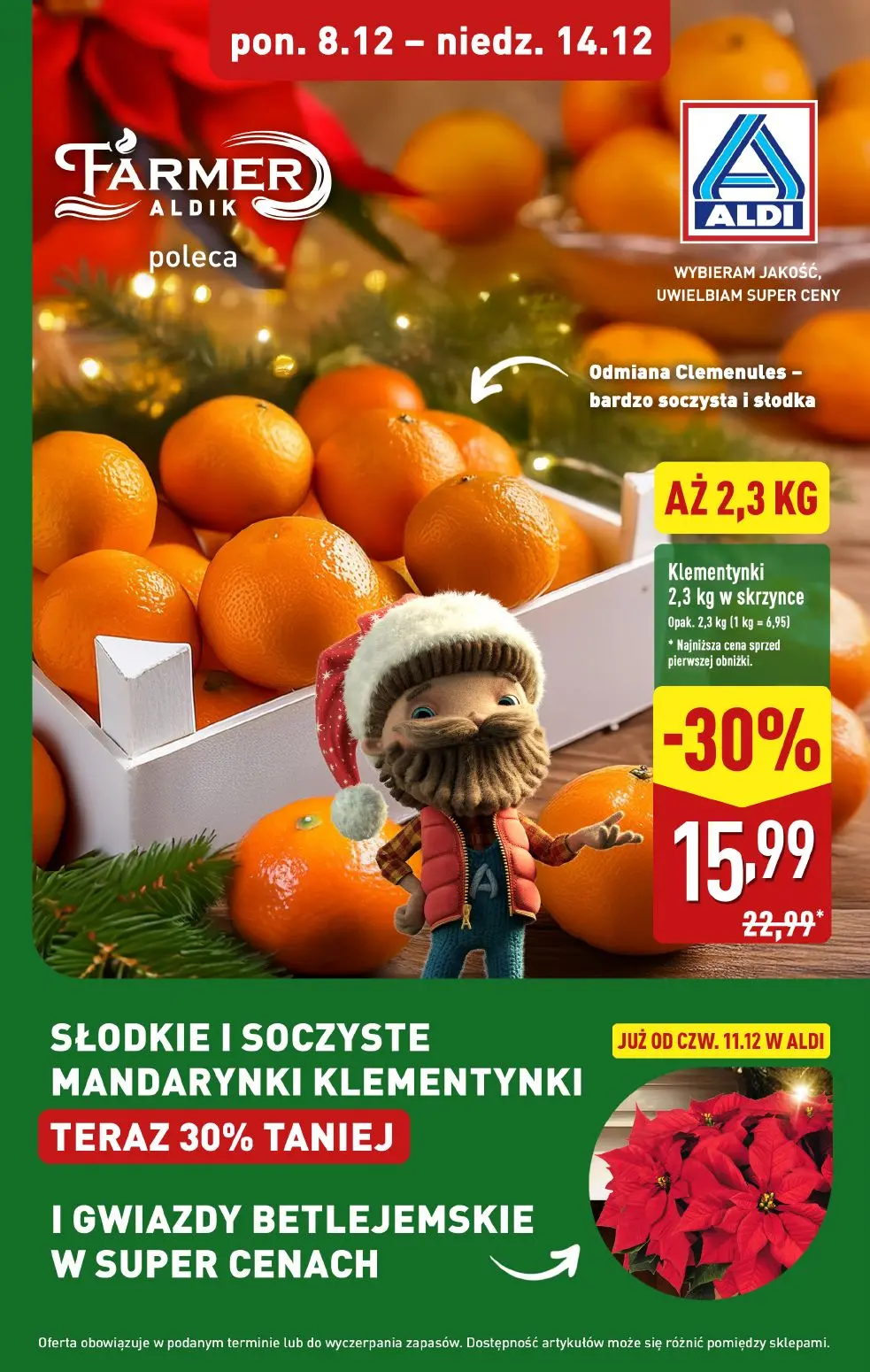 gazetka promocyjna ALDI Farmer Aldik poleca klementynki 🍊 - Strona 1