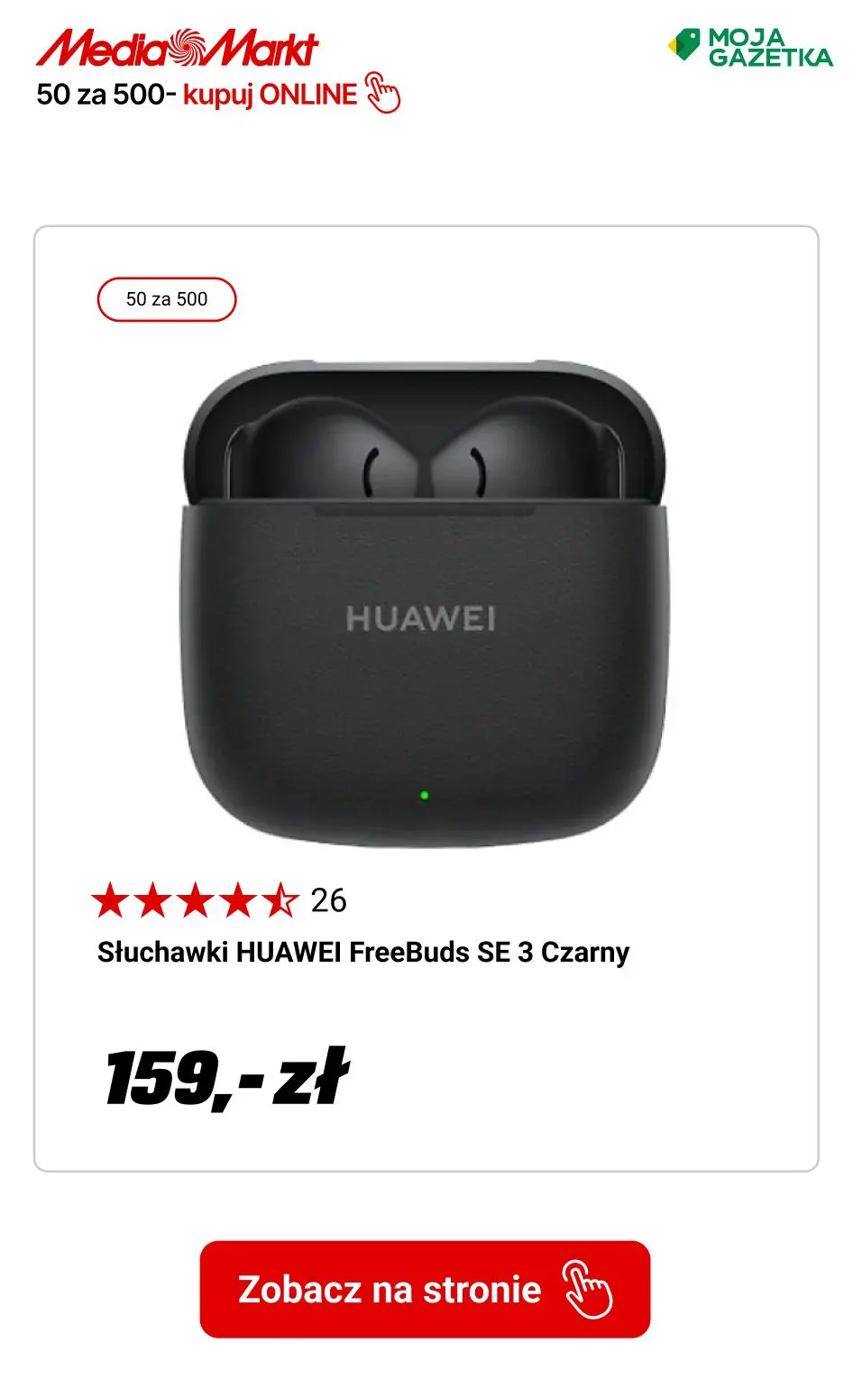 gazetka promocyjna Media Markt Zyskaj 50 zł za każde wydanie 500 zł! - Strona 5