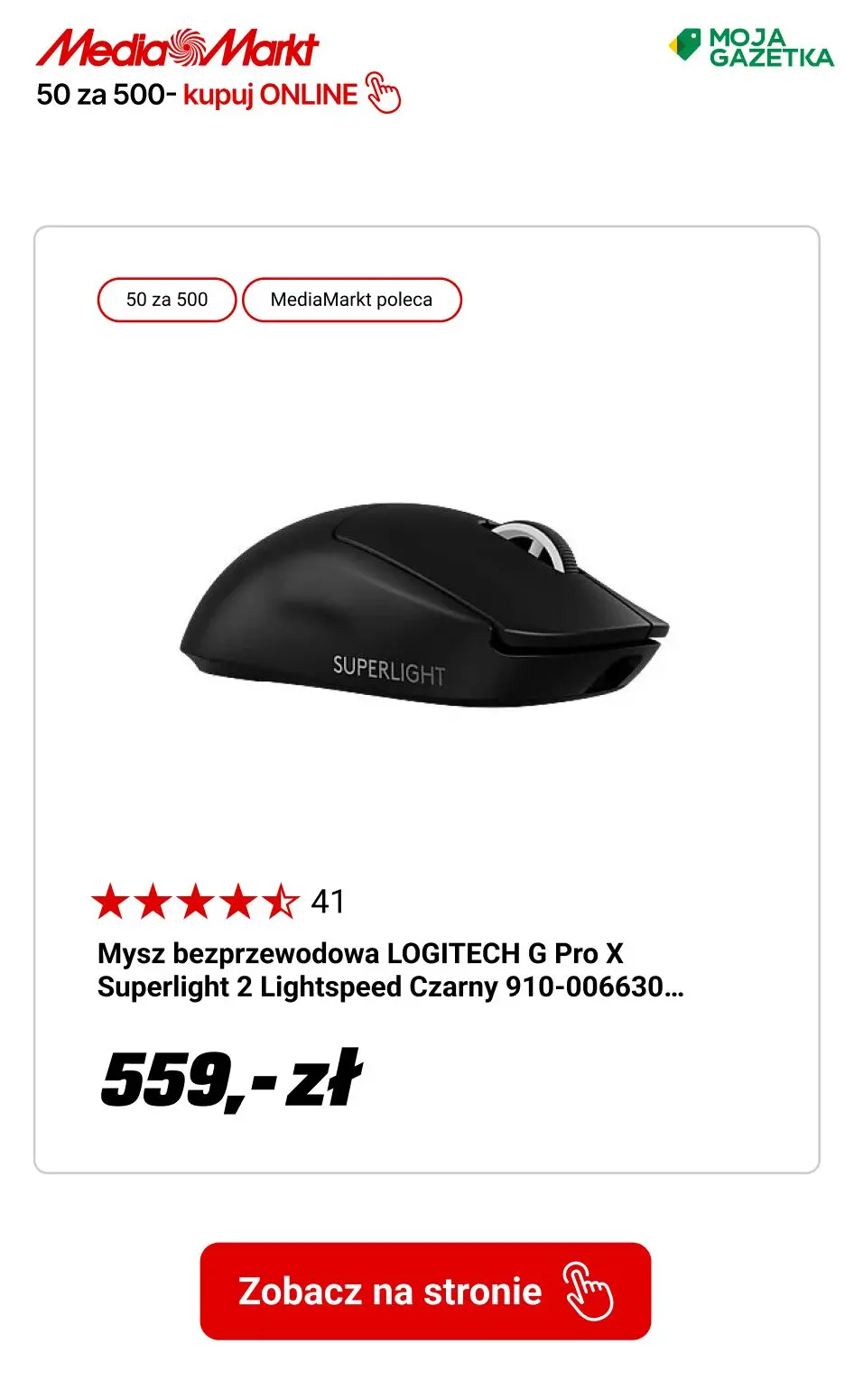 gazetka promocyjna Media Markt Zyskaj 50 zł za każde wydanie 500 zł! - Strona 7