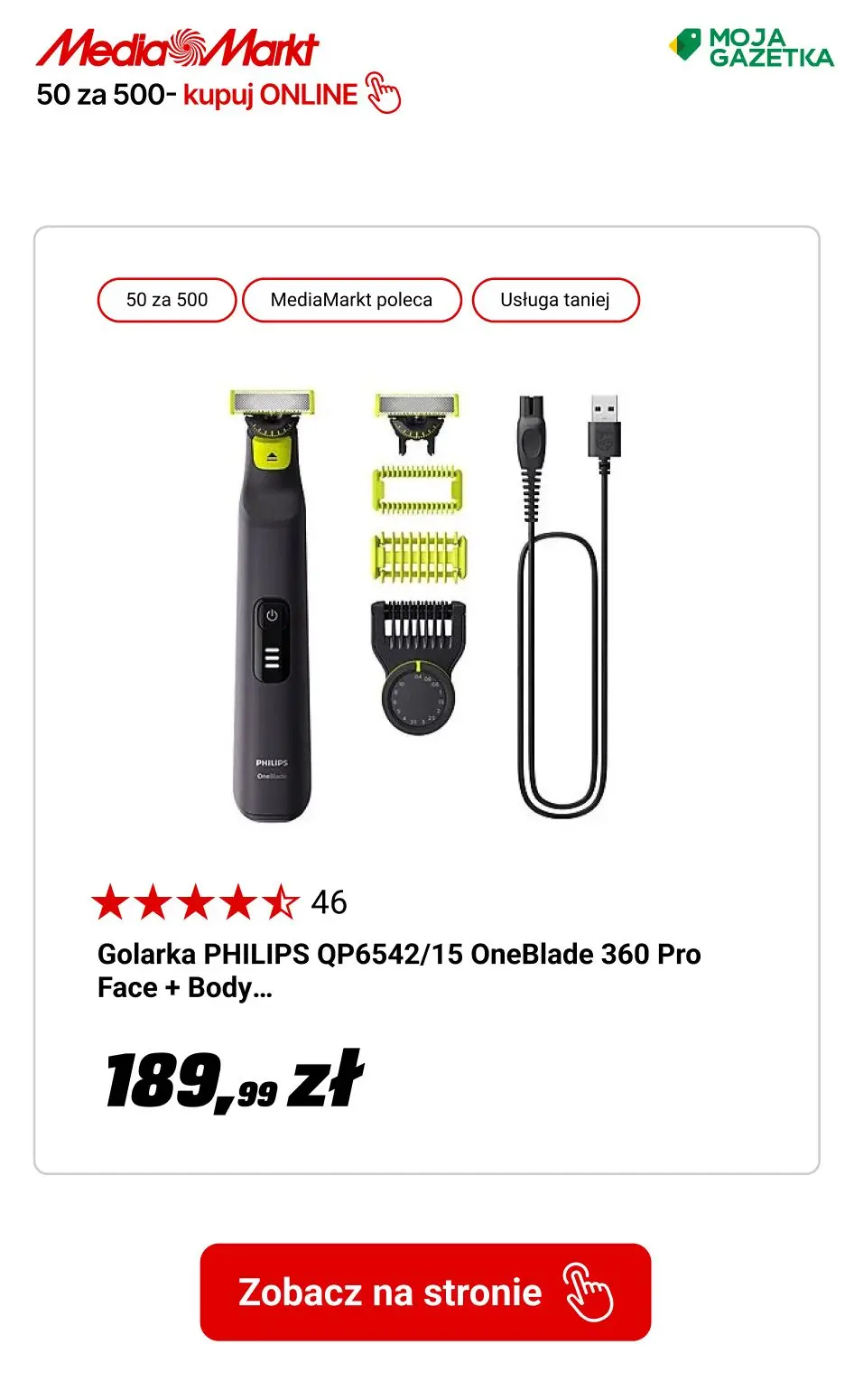 gazetka promocyjna Media Markt Zyskaj 50 zł za każde wydanie 500 zł! - Strona 9