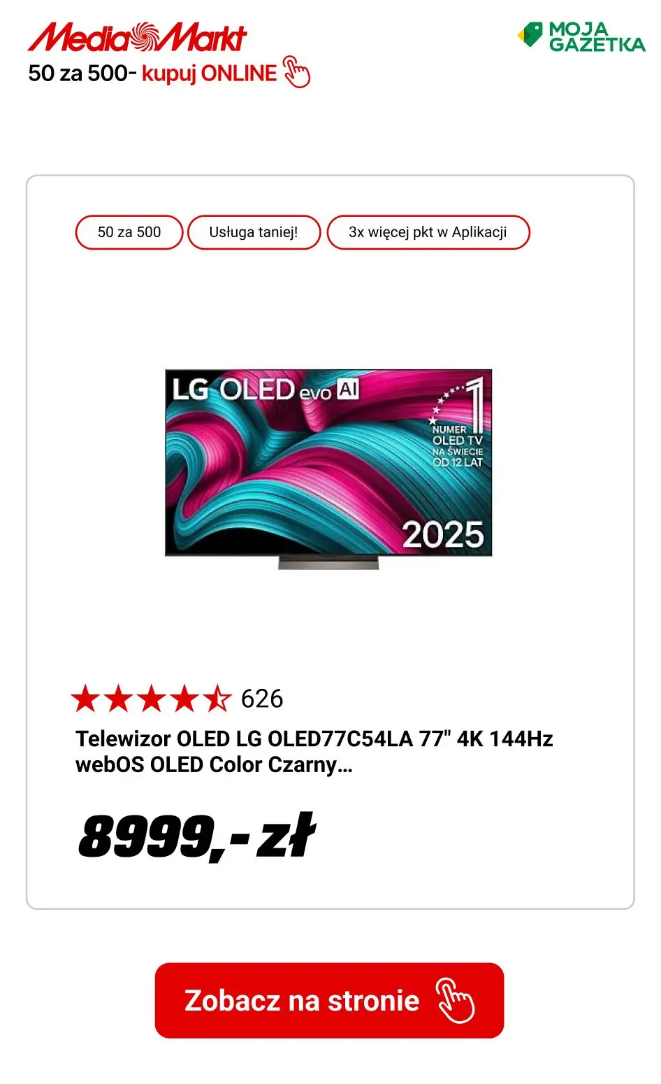 gazetka promocyjna Media Markt Zyskaj 50 zł za każde wydanie 500 zł! - Strona 13