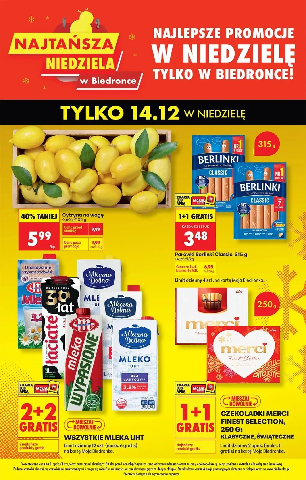 gazetka promocyjna Biedronka Tylko w niedzielę - Strona 1