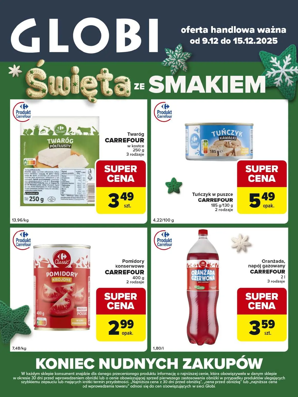 gazetka promocyjna Globi Święta ze smakiem - Strona 1