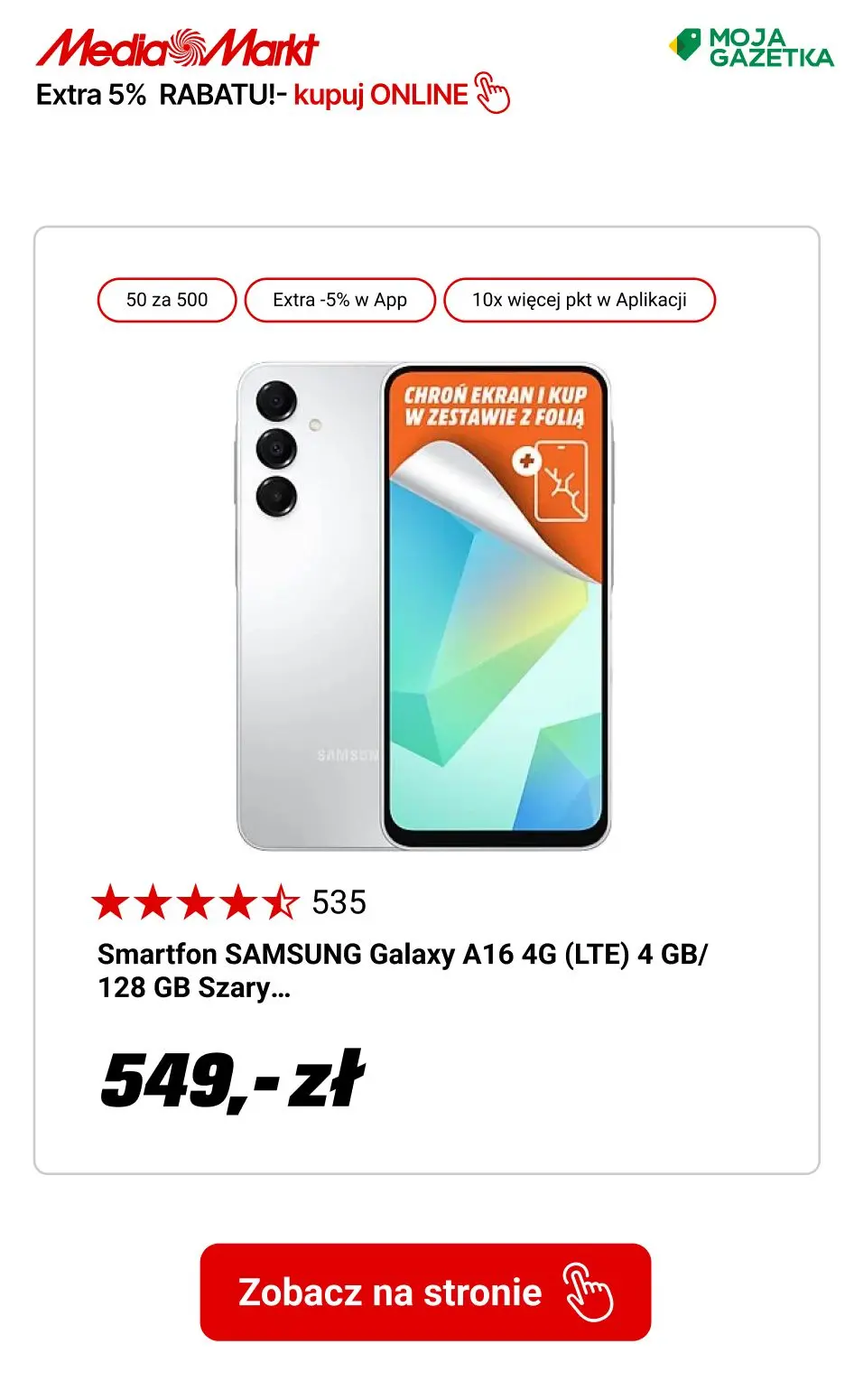 gazetka promocyjna Media Markt Zgarnij 50 zł za każde wydane 500 zł i dodatkowe 5% rabatu w aplikacji! - Strona 3