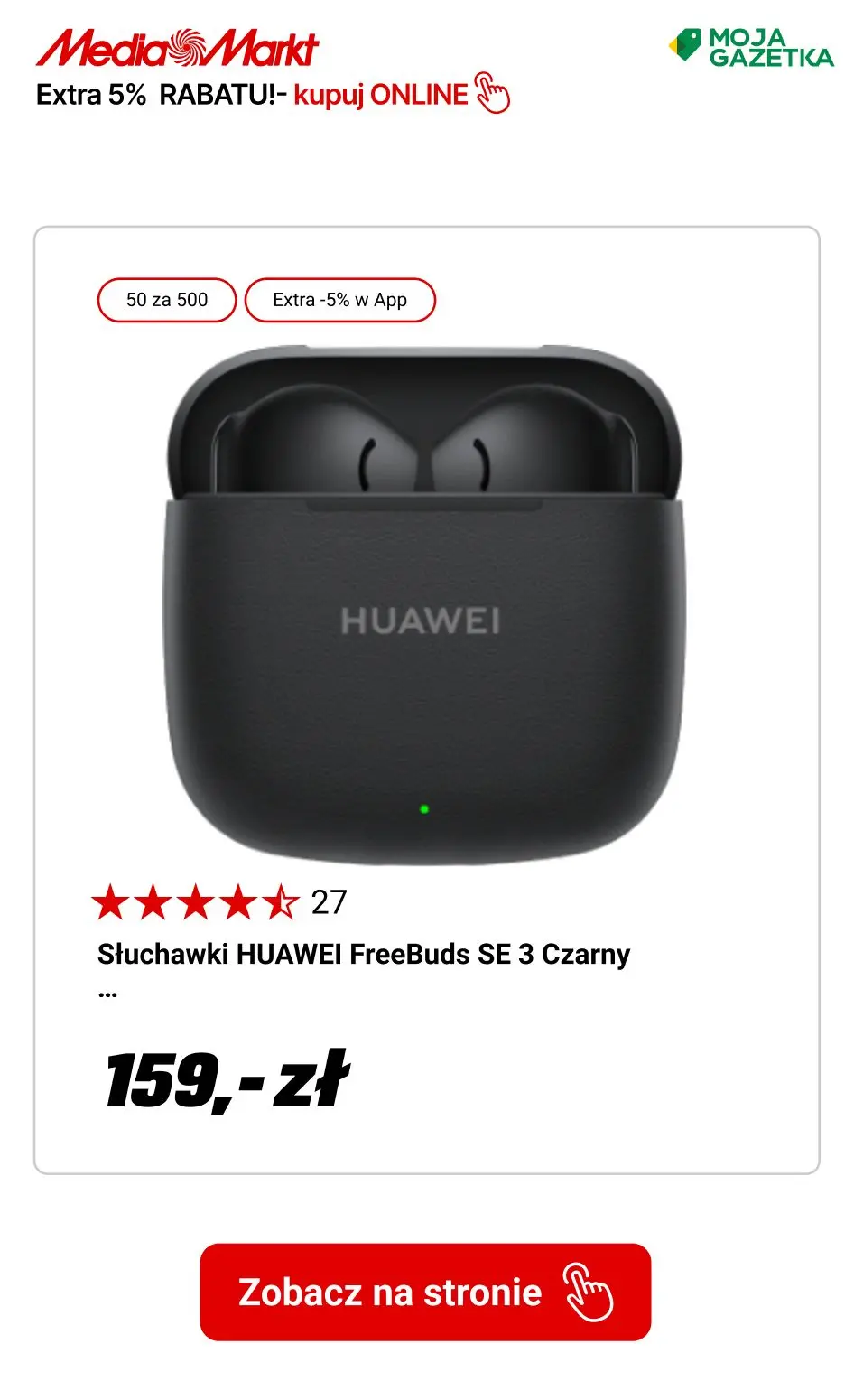 gazetka promocyjna Media Markt Zgarnij 50 zł za każde wydane 500 zł i dodatkowe 5% rabatu w aplikacji! - Strona 4