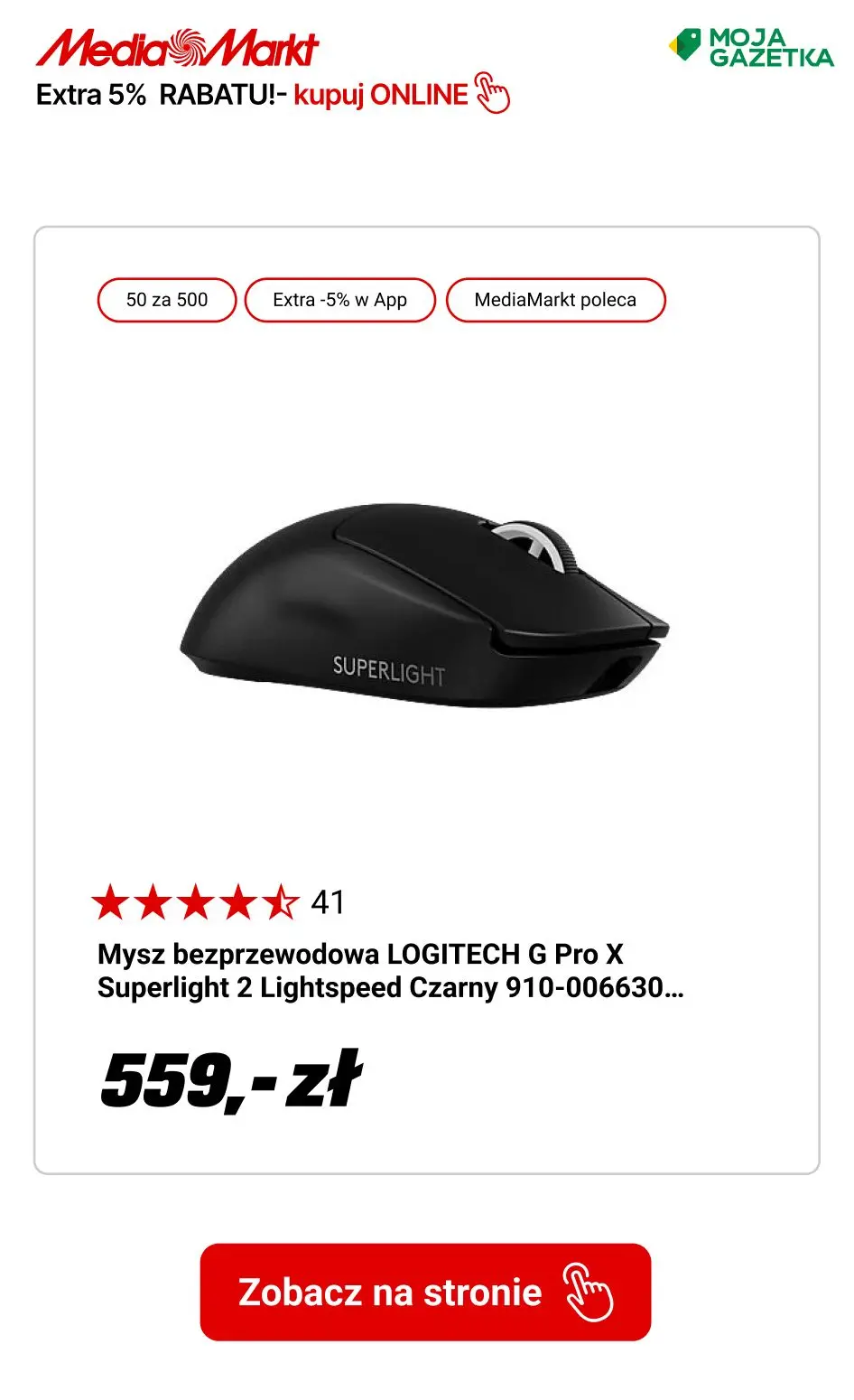 gazetka promocyjna Media Markt Zgarnij 50 zł za każde wydane 500 zł i dodatkowe 5% rabatu w aplikacji! - Strona 5