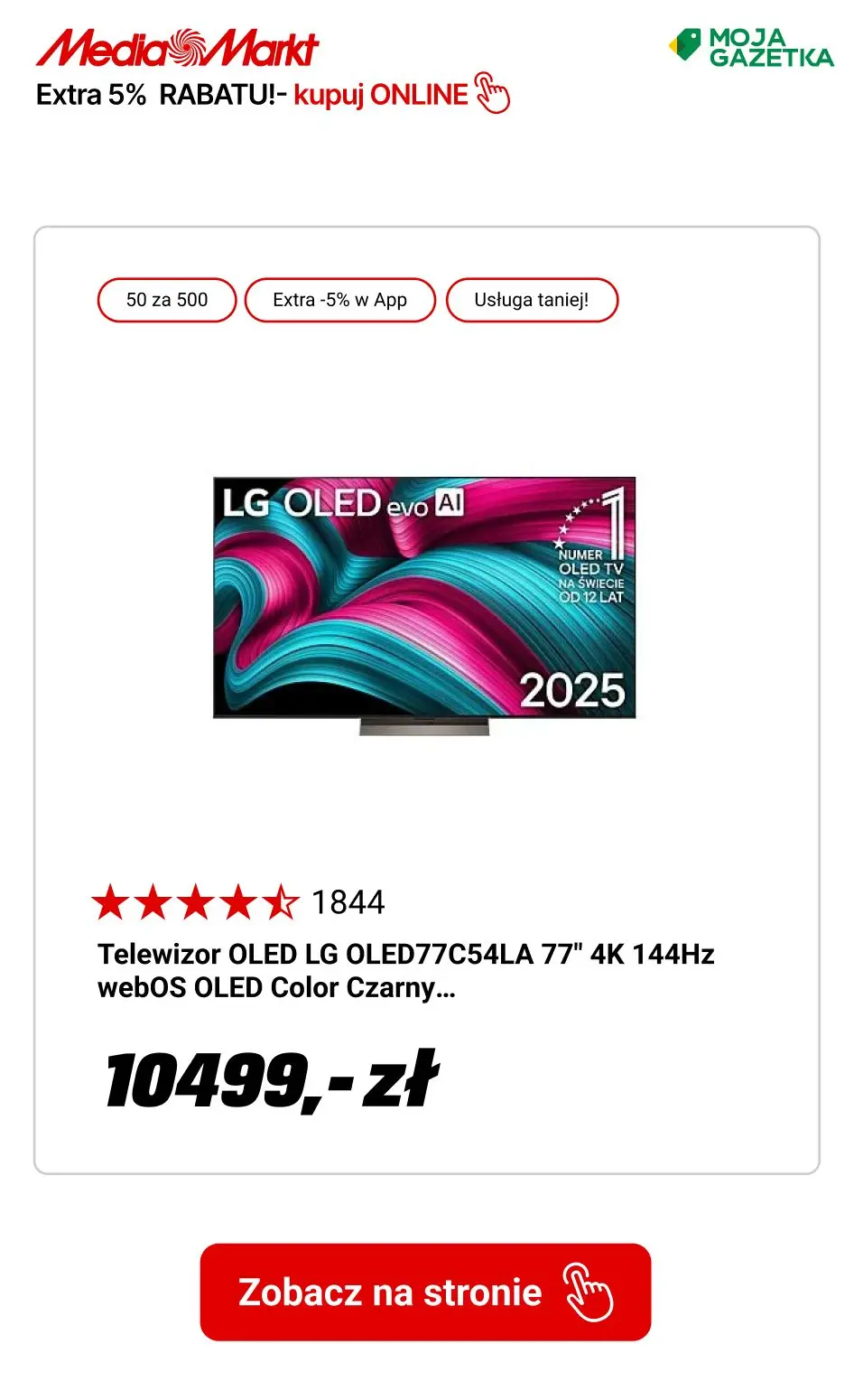 gazetka promocyjna Media Markt Zgarnij 50 zł za każde wydane 500 zł i dodatkowe 5% rabatu w aplikacji! - Strona 12