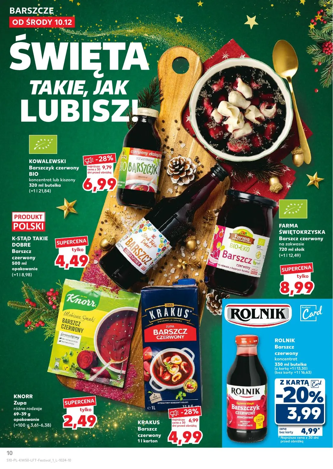 gazetka promocyjna Kaufland Święta takie, jak lubisz! - Strona 10
