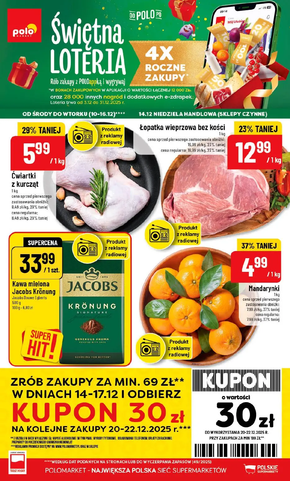gazetka promocyjna POLOmarket Świętna loteria - Strona 1