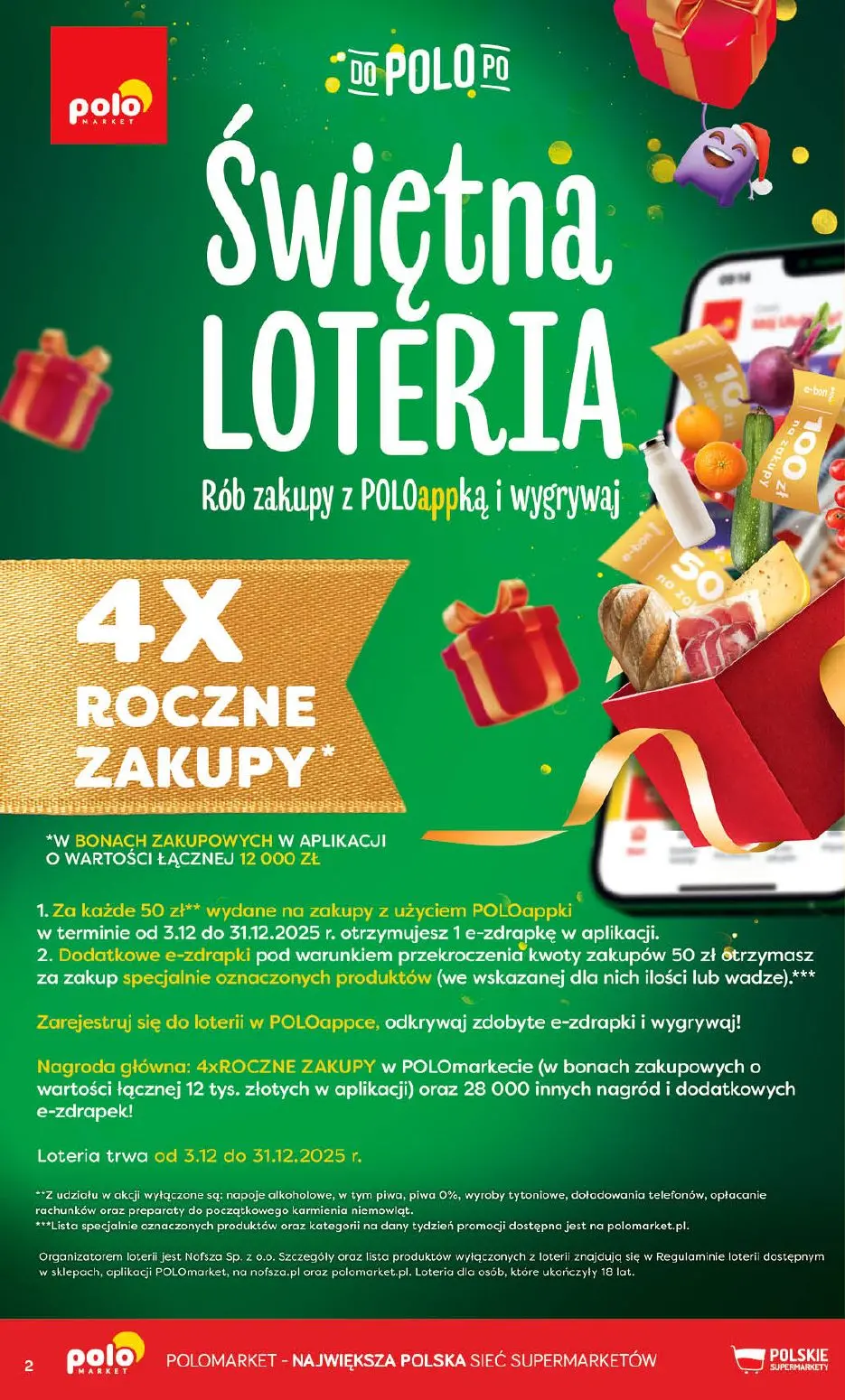 gazetka promocyjna POLOmarket Świętna loteria - Strona 2