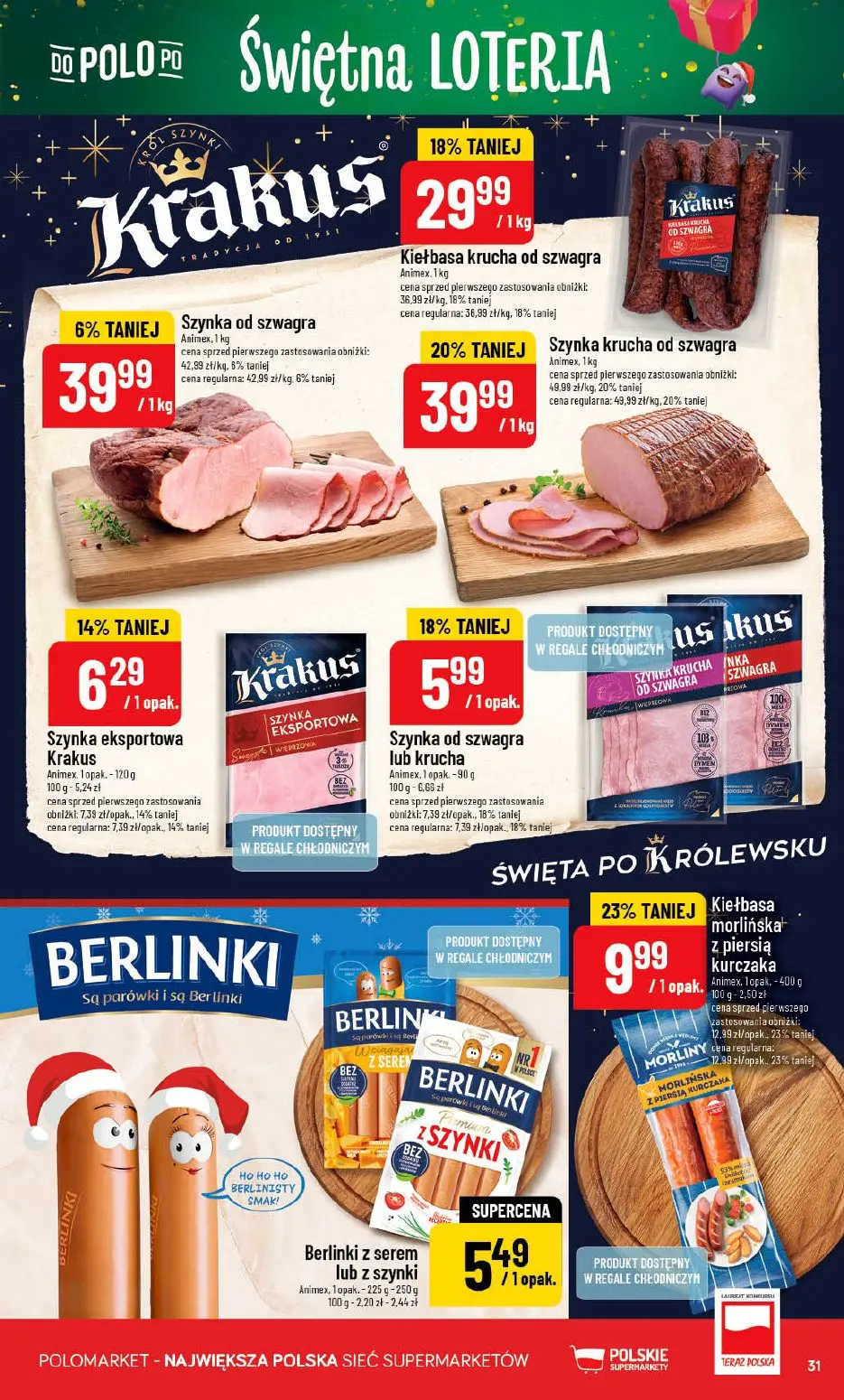 gazetka promocyjna POLOmarket Świętna loteria - Strona 31