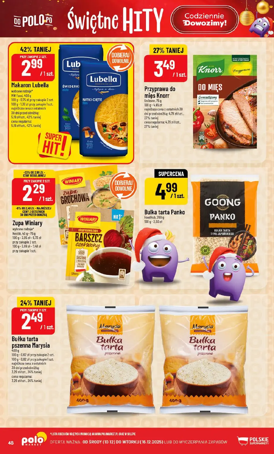 gazetka promocyjna POLOmarket Świętna loteria - Strona 48