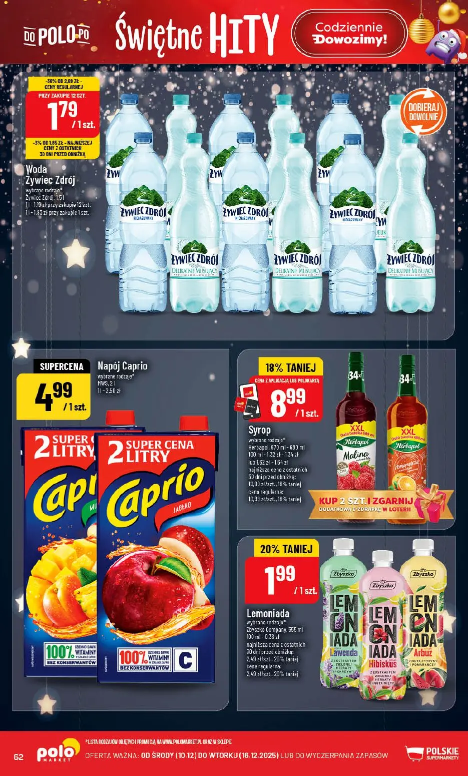 gazetka promocyjna POLOmarket Świętna loteria - Strona 62