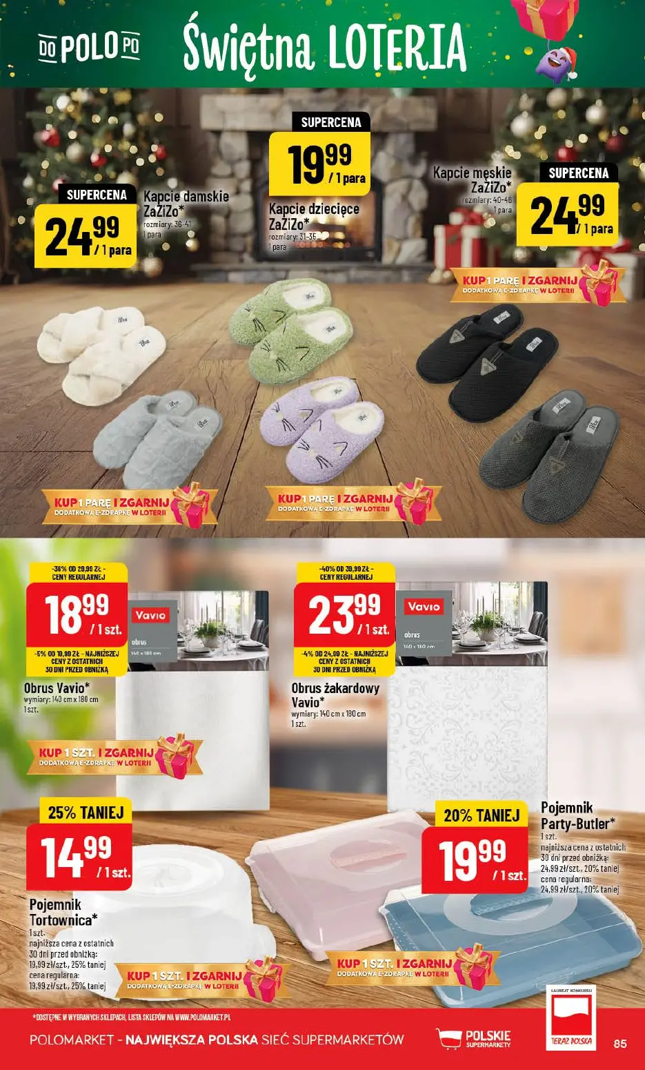 gazetka promocyjna POLOmarket Świętna loteria - Strona 85