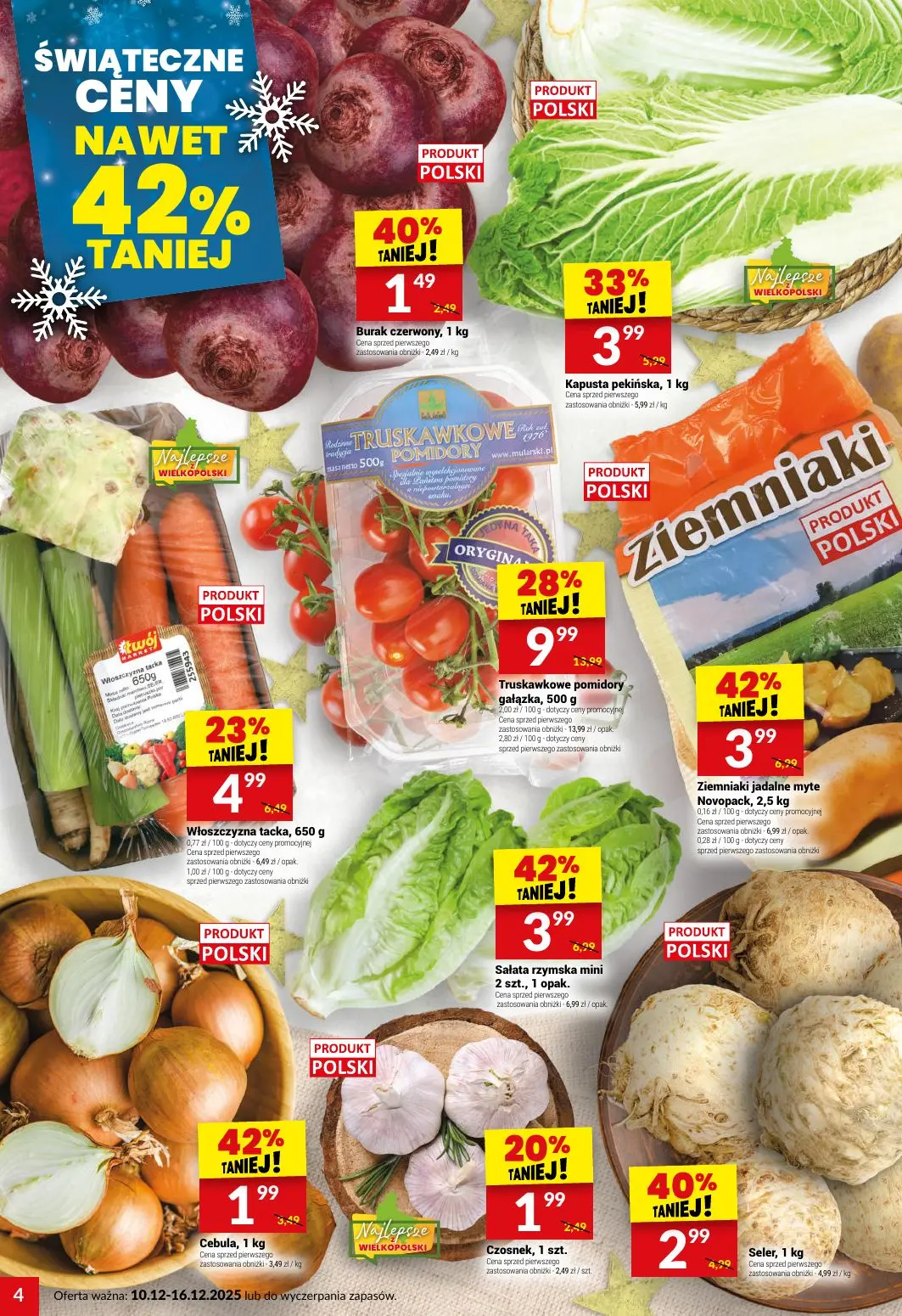 gazetka promocyjna Twój Market Przygotuj się na wigilijny stół! - Strona 4