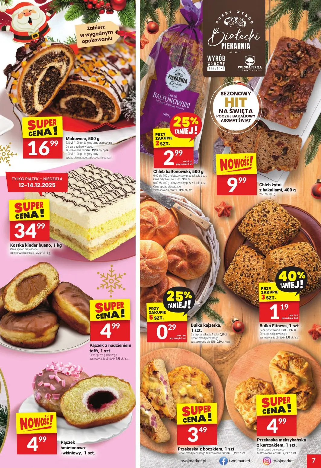 gazetka promocyjna Twój Market Przygotuj się na wigilijny stół! - Strona 7