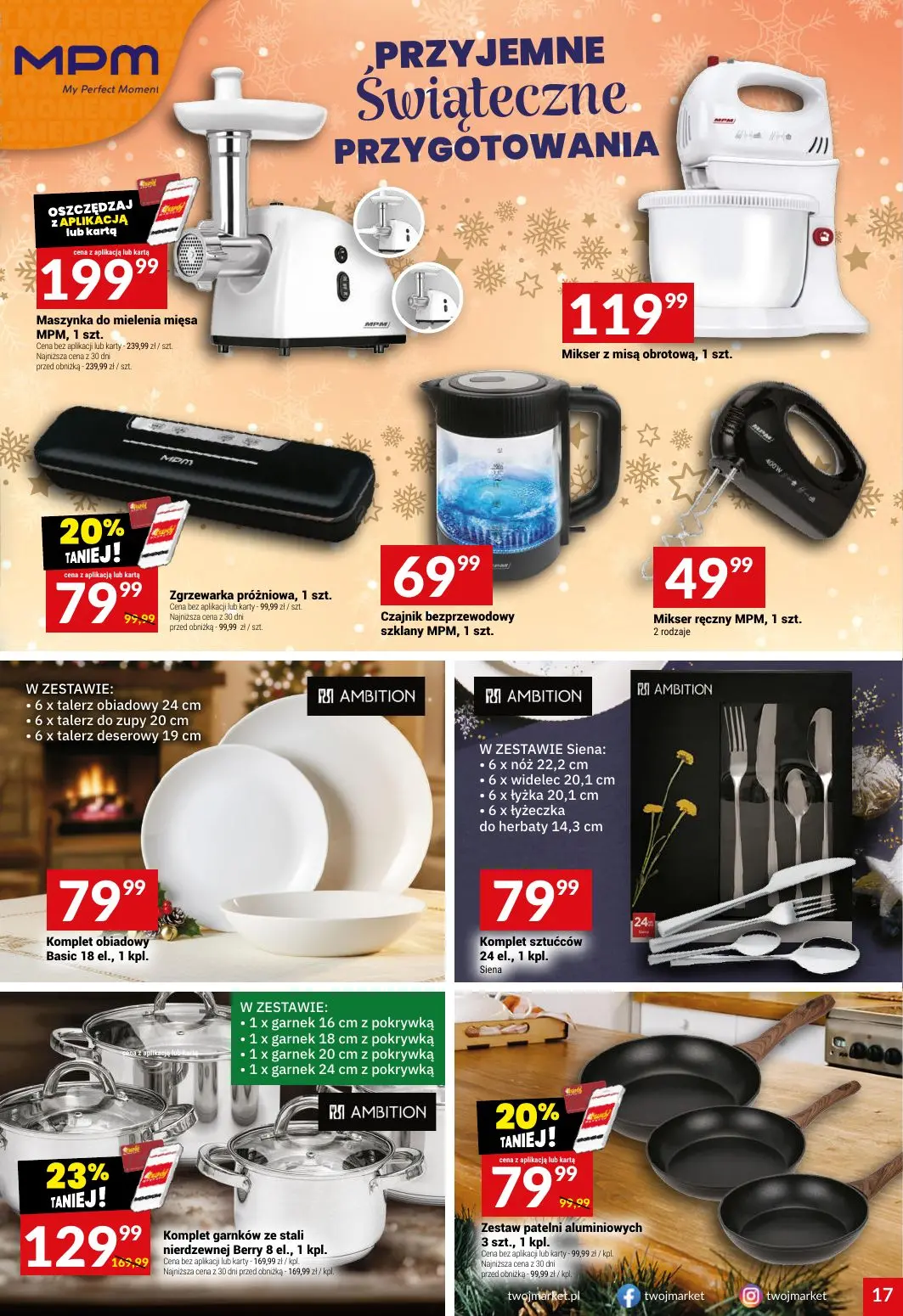 gazetka promocyjna Twój Market Przygotuj się na wigilijny stół! - Strona 17