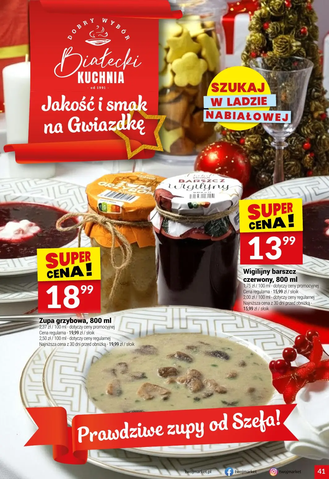 gazetka promocyjna Twój Market Przygotuj się na wigilijny stół! - Strona 41