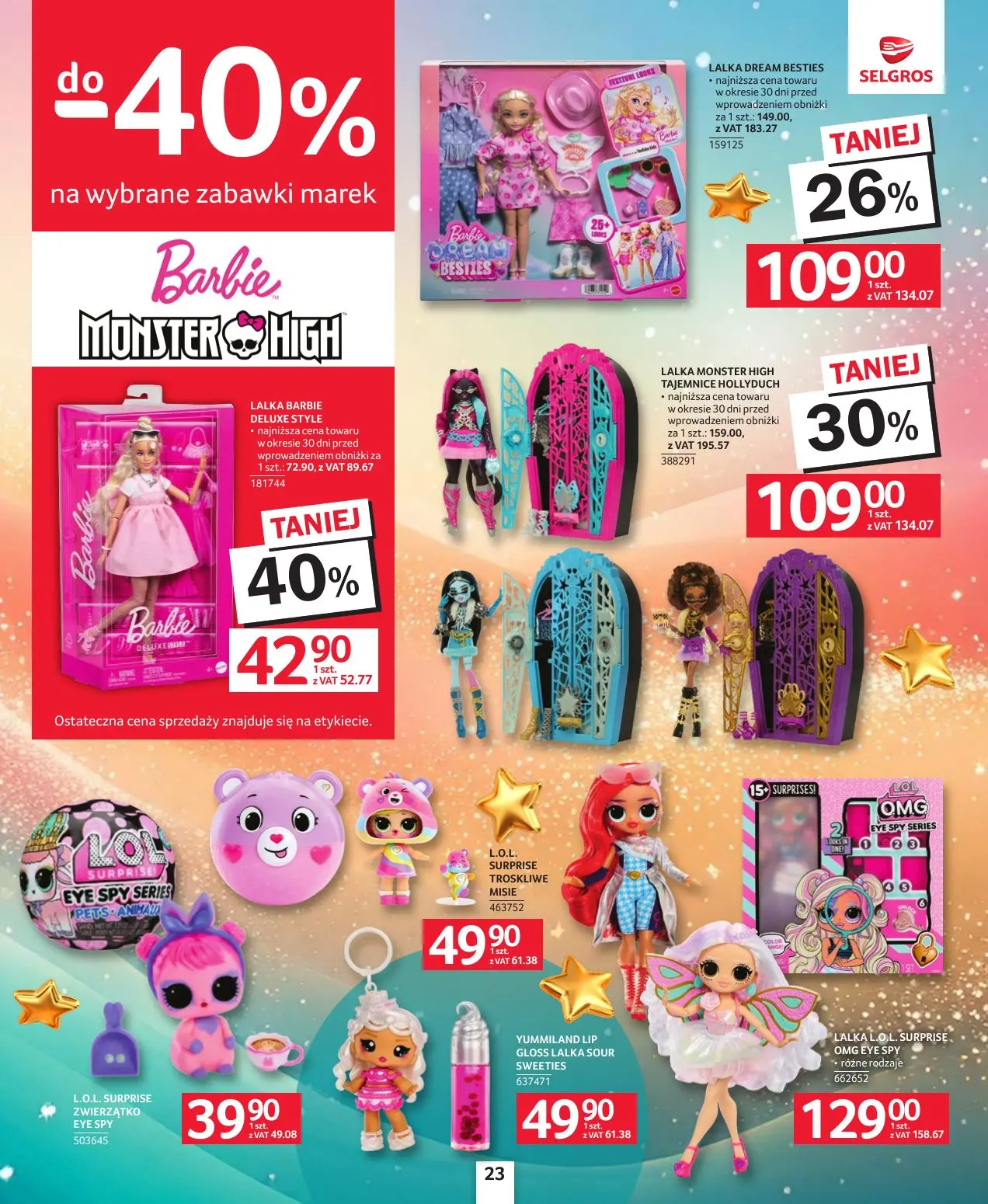 gazetka promocyjna SELGROS Katalog zabawki - Strona 23