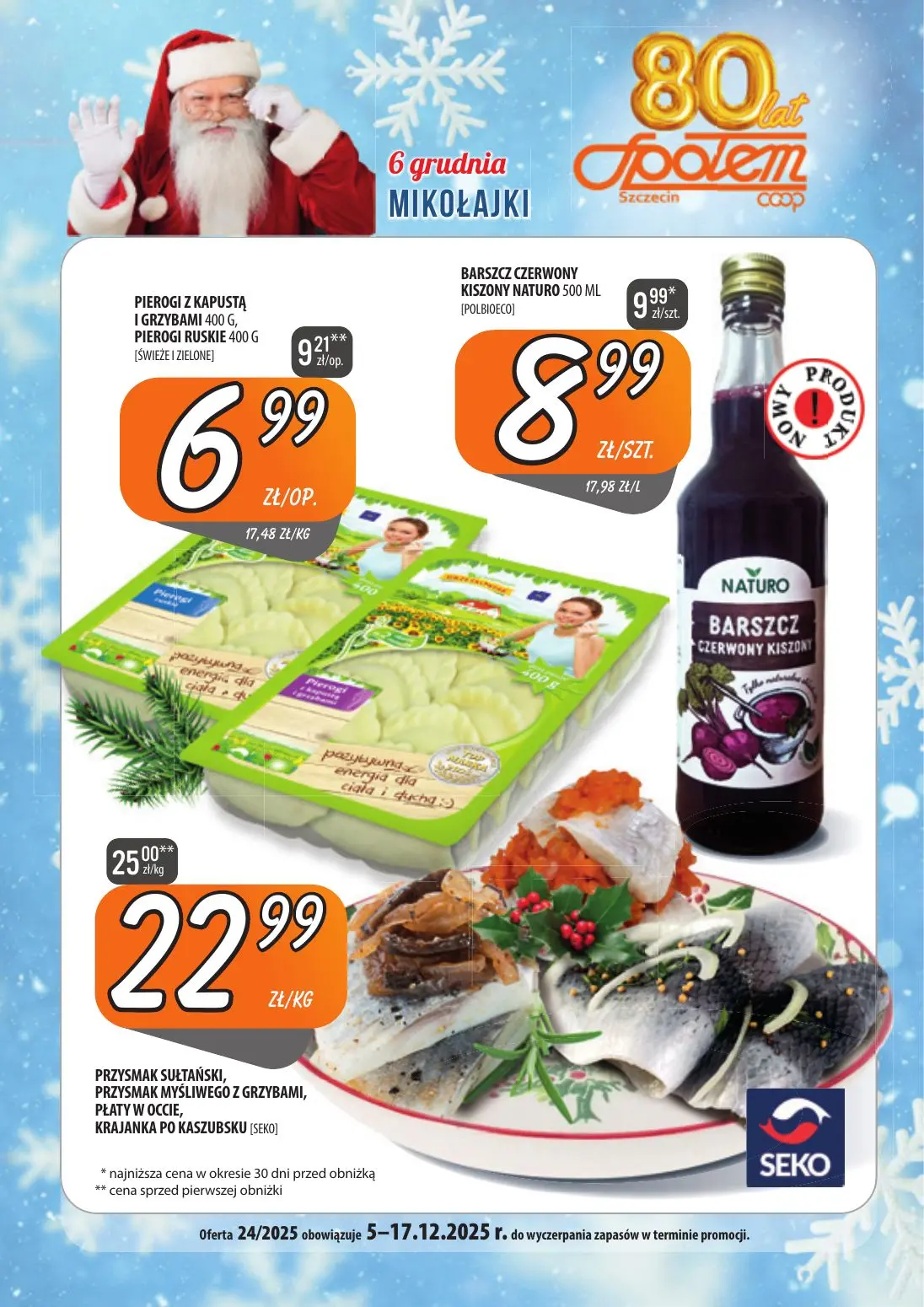 gazetka promocyjna Społem Szczecin 6 grudnia MIKOŁAJKI - Strona 1