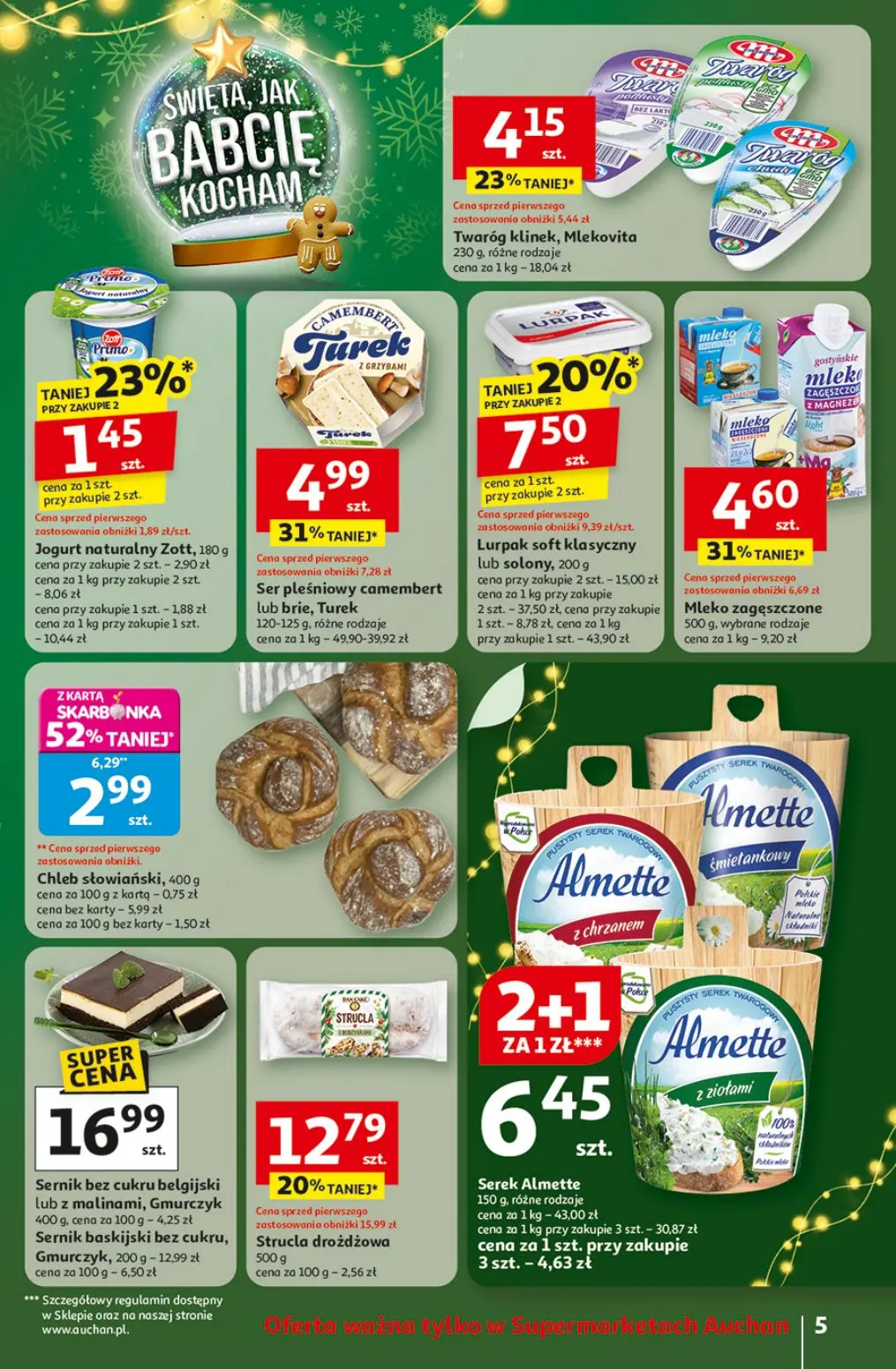 gazetka promocyjna Auchan Supermarket Święta jak babcię kocham - Strona 5