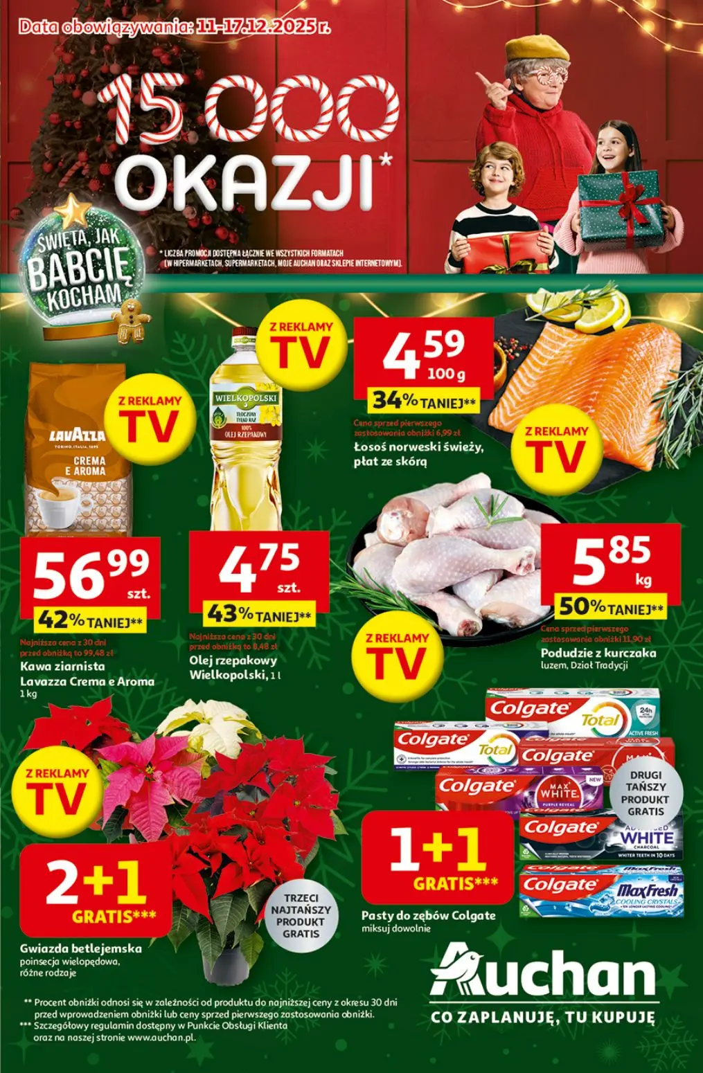 gazetka promocyjna Auchan Święta jak babcię kocham - Strona 1